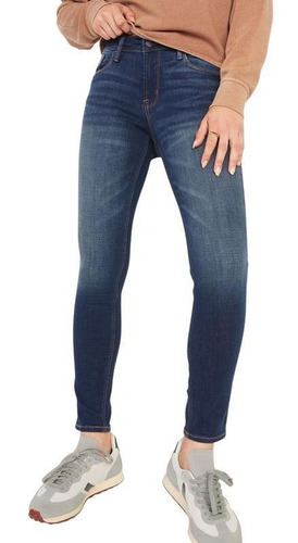 Jeans Femenino Old Navy Rockstar Super Skinny Azul