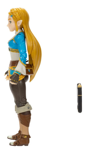 Nintendo The Legend Of Zelda: Breath Of The Wild Figura De Acción De 5 Pulgadas Zelda Con Pizarrón Sheikah