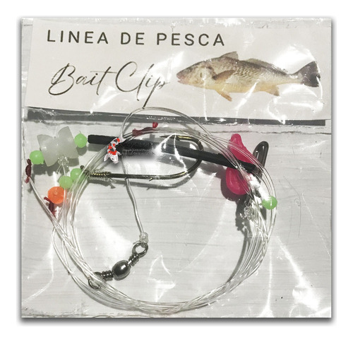 Linea Pesca Pejerrey Balancin Anti Enredo Con Baitclip 