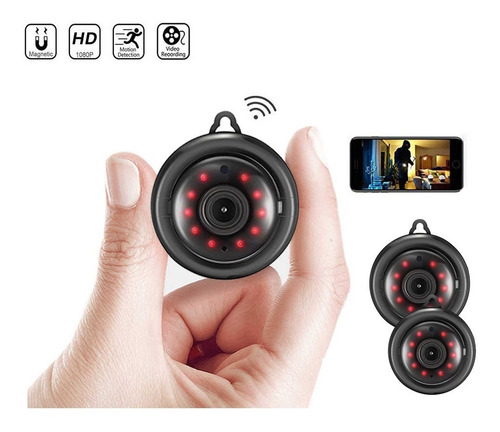 2x Mini Micro Câmera Ip Wifi 720p Segurança Espiã Wifi Hd