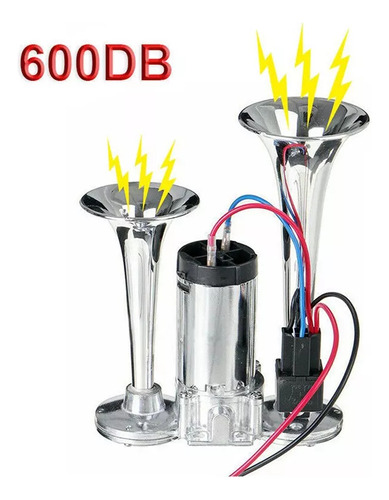 Compresor Buzina De Ar Trompete, 600 Db, Bocina, 12 V, Para