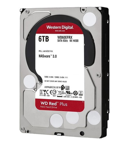 Hdd 6tb Western Digital Red  5400 Rpm 256mb  / Wd60efpx