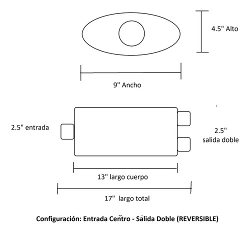 Mofle Deportivo Mangosta Sirrush Ovalado Cd, 9x4, 13l-2.5