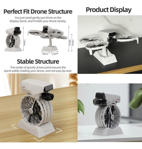 Soporte De Sobremesa Sunnylife Gris 2 En 1 Para Dji Flip