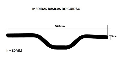 Imagem 2 de 4 de Guidão Cruiser Baixo Down Hill Dh C/trava 22.2mm Rosa