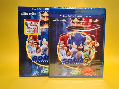Bluray + Dc / Sonic 2: The Hedgehog / Jim Carrey / Slipcover