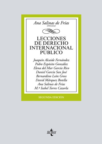 Lecciones De Derecho Internacional Pãâºblico, De Salinas De Frías, Ana. Editorial Tecnos, Tapa Blanda En Español