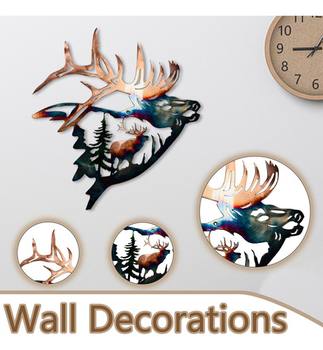 Decoración Del Hogar De Un Artista De Pared Metálica Con Hom