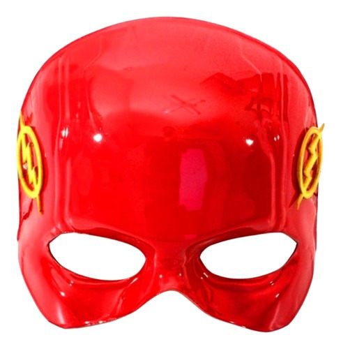 Mascara De Flash Rigida - Cotillón Waf Color Rojo