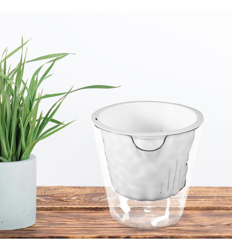 Maceta De Plástico Transparente: Maceta Con Riego Automático