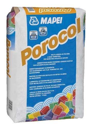 Porocol Pegamento Para Bloques Retak 25 Kg Mapei