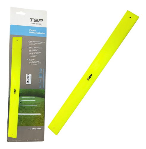 Fleje Demarcatorio Flexible X10 U. Tsp Color Amarillo Fluor Amarillo