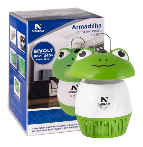Mata Mosquito Iluminaria Sapo Led 90v- 240v Bivolt Promoção