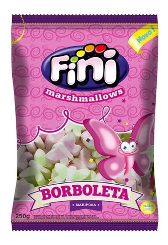 Marshmallow Borboleta 250g Fini