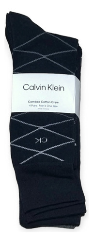 Calceta Calcetin De Vestir Calvin Klein Hombre 4 Pares