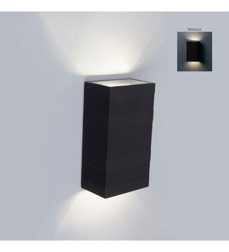 Imagen 3 de 6 de Luminaria Para Muro Exterior, Negro 6w Luz Día Tecnolite
