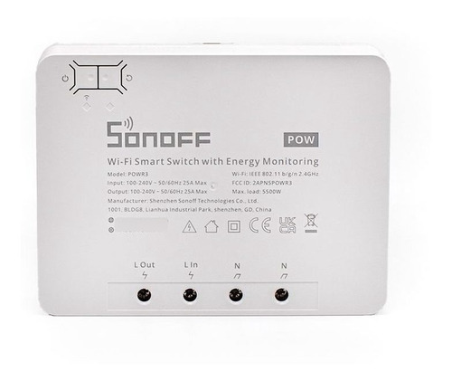 Sonoff Pow R3 Interruptor De Alta Potencia