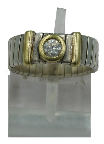 Anillo Vintage De Plata Con Moissanite En Su Centro !!!