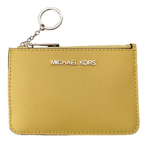 Monedero Michael Kors Original Mujer Piel Small Amarillo