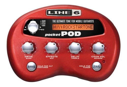 Line 6 Pocket Pod Procesador De Amplificador De Guitarra