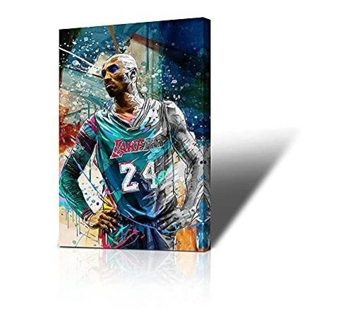 Kobe Bryant Wall Art Basketball Player Canvas Wall Wyxra