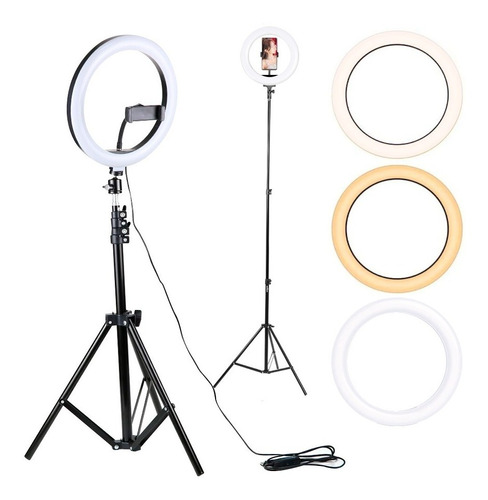 Tripode Aro De Luz Led 1.7m Studio Professional Para Celular