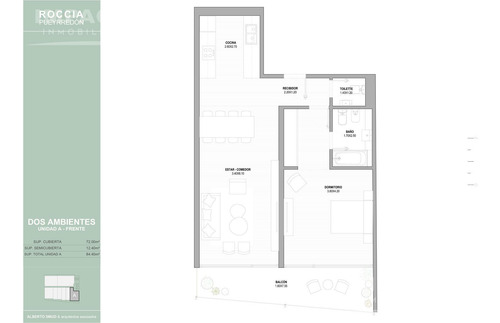 Venta Departamento 2 Ambientes En Balvanera, Av. Pueyrredón