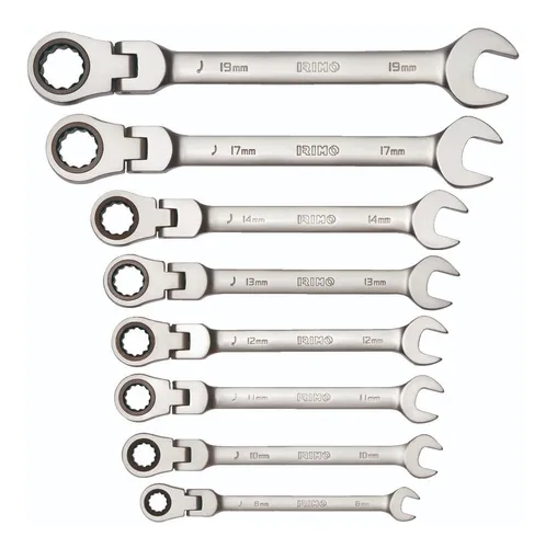 Juego Llave Combinada Crique Irimo 19-8-h 8piezas 8 A 19mm