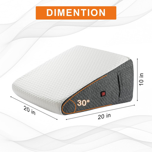 Hyphessada Almohada De Cuña Calentada Para Dormir, Cabecera