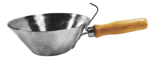 1 Cuchara De Acero Inoxidable For Yeso Con Mango De Madera,