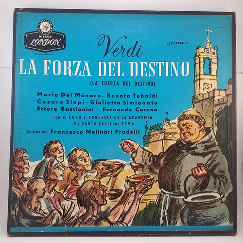 Verdi - La Forza Del Destino - Box Set 3 Vinilos Opera Lp