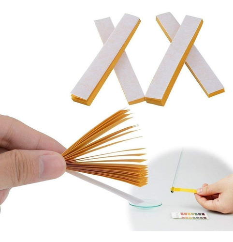 Imagen 6 de 10 de Papel Tornasol Medidor De Ph Paquete De 80 Tiras