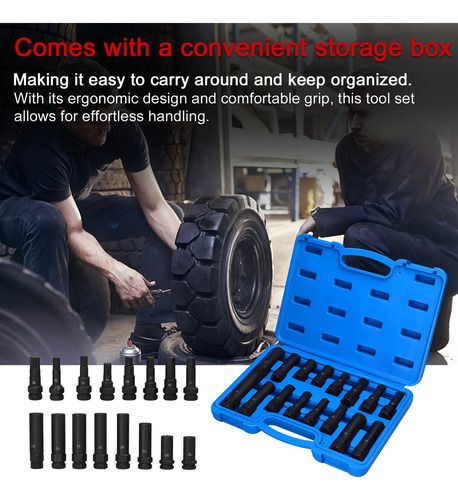 Nn Kit Removedor De Porcas De Carro, 16 Peças, Conjunto De