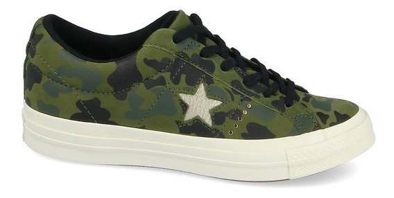 converse color verde militar