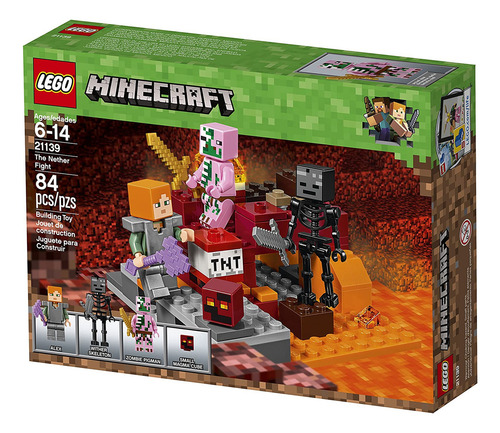 Lego Minecraft The Nether Fight 21139 Kit De Construcción (8