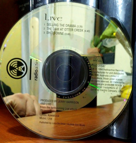 Live - Selling The Drama (1994) Sin Portada Solo Cd