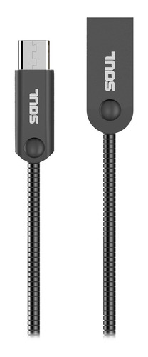 Cable Usb Para iPhone Soul Iron Reforzado Flexible Metalico