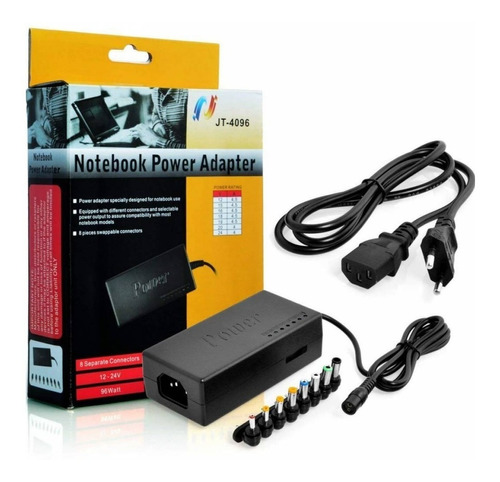 Cargador Universal De Notebook 96w Con 10 Adaptadores Ceibal