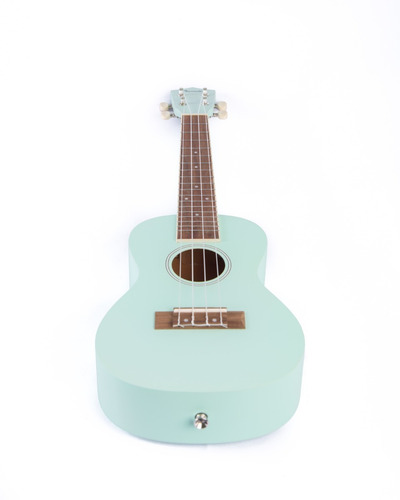 Ukelele Concierto Bamboo Bu-23 Lgn Verde Agua Con Funda