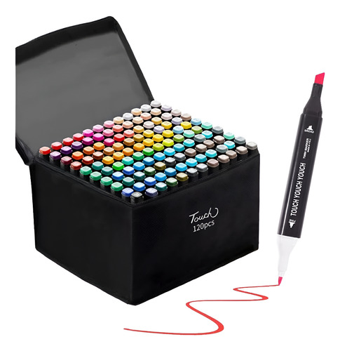 Marcadores Profesionales Touch Punta Doble X120 Colores