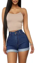 Comprar Short De Mezclilla Stretch Para Dama Mezclilla Ajustados