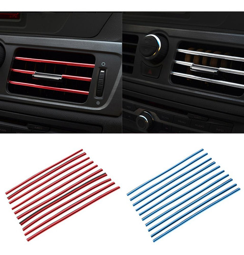 20x Azul + Rojo Micro Moldeado 20cm Interior Coche Vent