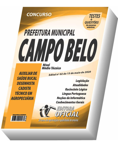 Apostila Campo Belo - Nível Médio E Técnico - Edital 2