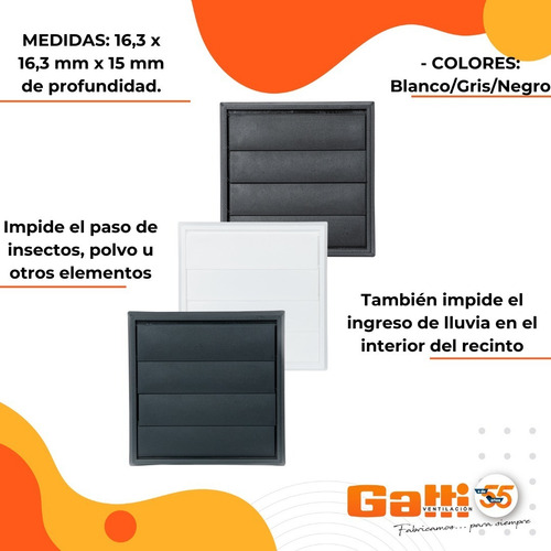 Imagen 5 de 9 de Persiana 4 (10 Cm) Vents + Extractor De Baño 4 (10 Cm) Vents
