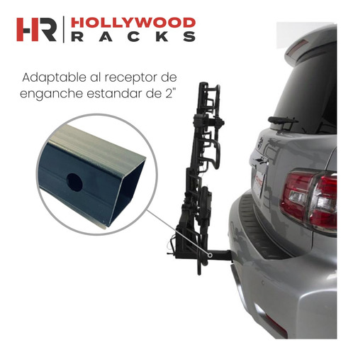 Rack Tirón Portabicicletas Hollywood 4 Bicicletas Original