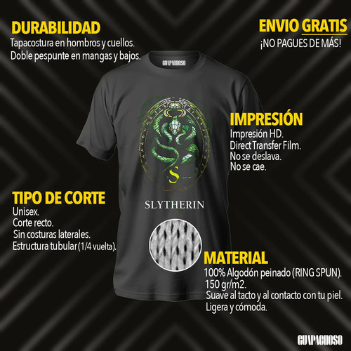 Playera Harry Potter Casa Gryffindor