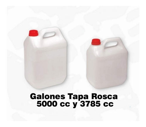 Galones Tapa Rosca 5000cc Y 3785 Cc