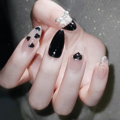 Uñas Postizas Pegamento De Uñas Postizas Decoradas Color Z085