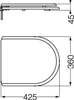 Accesorios Baño Ferrum Tapa De Asiento Murano Foschia