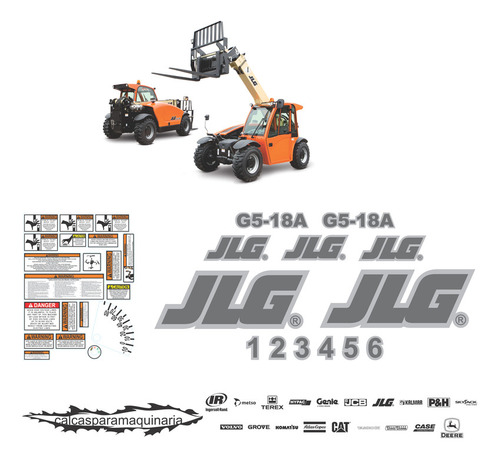 Kit De Calcas De Restauración Para JLG G5-18a Telehan